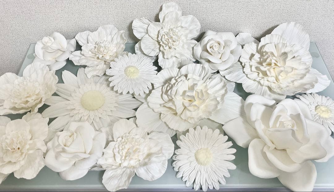 Francfranc ウォールフラワー（ホワイト）15個セット