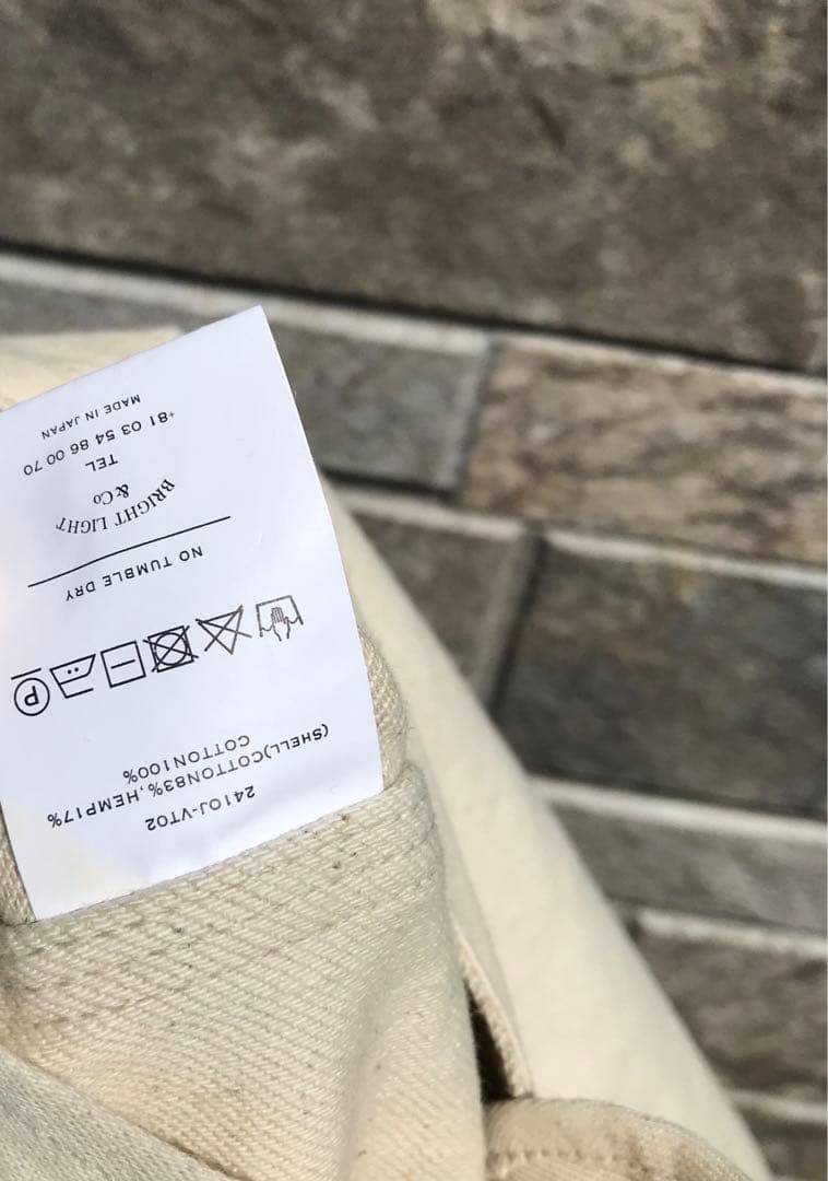 オールドジョー　ベスト　38　生成り　241OJ-VT02