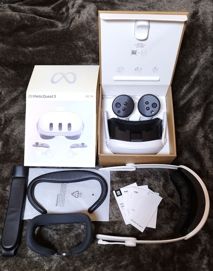 【超得4点セット】 Quest 3 512GB 4K VRヘッドセット