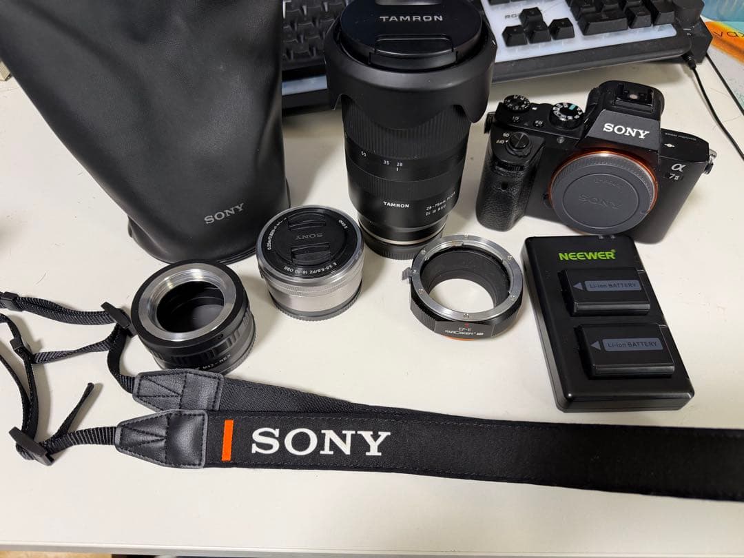 大三元レンズ付き！SONY α7 II ミラーレスカメラセット ［引退品］