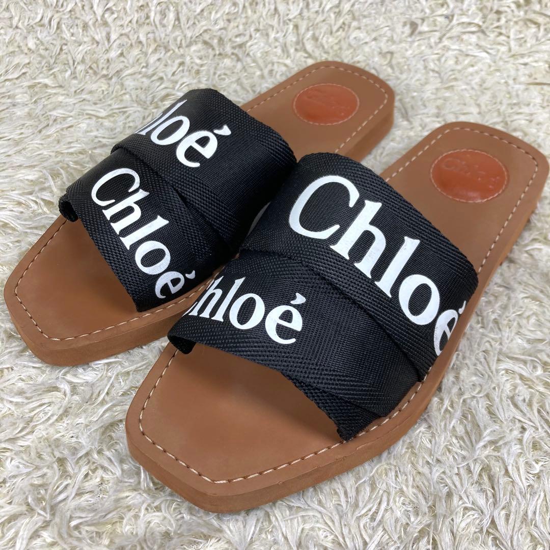 『美品』Chloe クロエ Woody フラットミュール　サンダル スリッポン