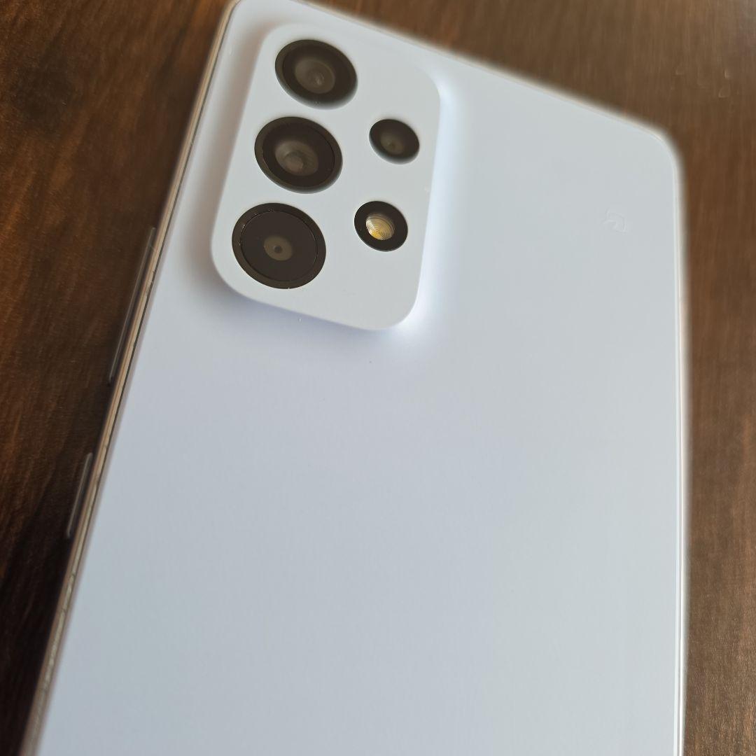 【美品スマホカバー付】Android Galaxy A53 5G オーサムブルー