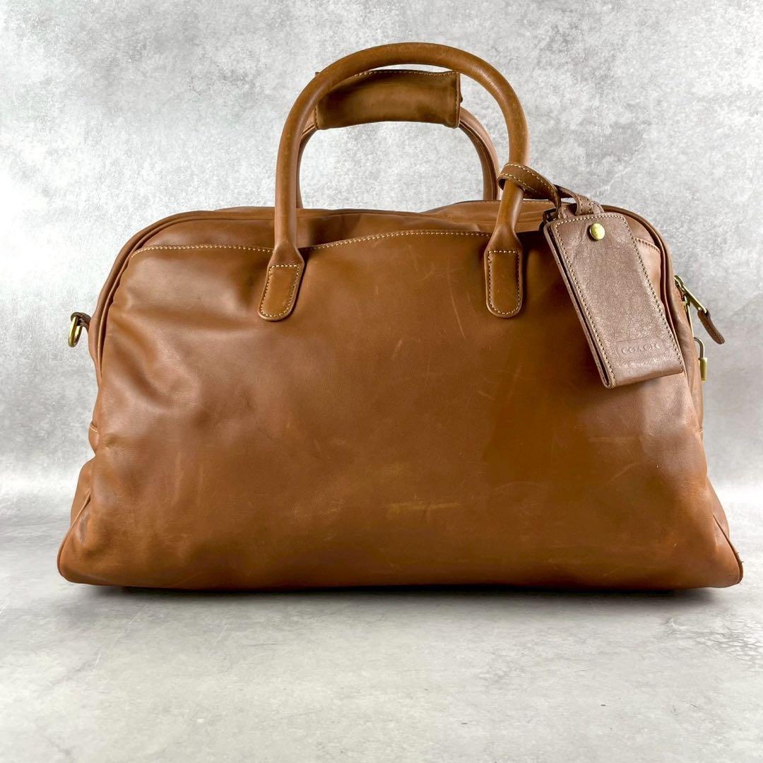 オールドコーチ　ボストンバッグ　ショルダー　2way レザー　ブラウン　USA製