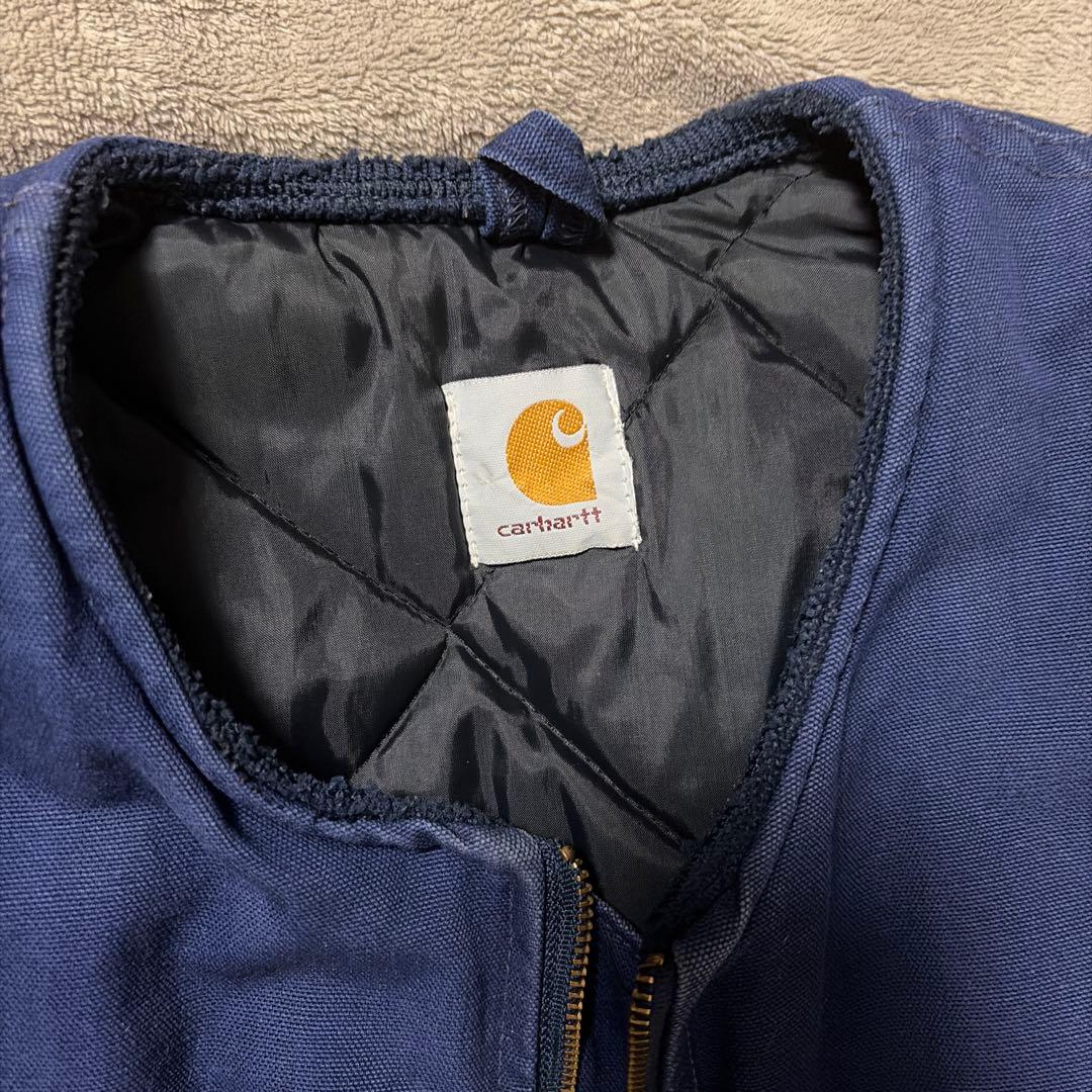 Hana 90s carhartt duck vest navy 腰ゴム