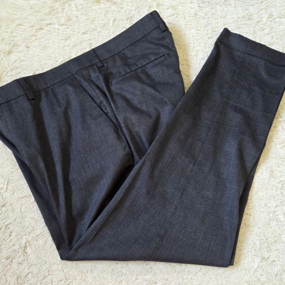 美品 ユナイテッドアローズ TORAY スーツ リネン混 サイズL 濃紺