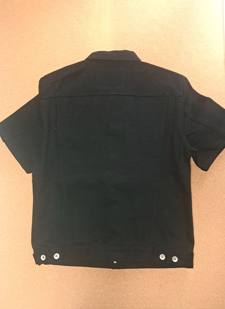 IRON HEARTアイアンハート黒鎧半袖トラッカージャケット9526PJ XL