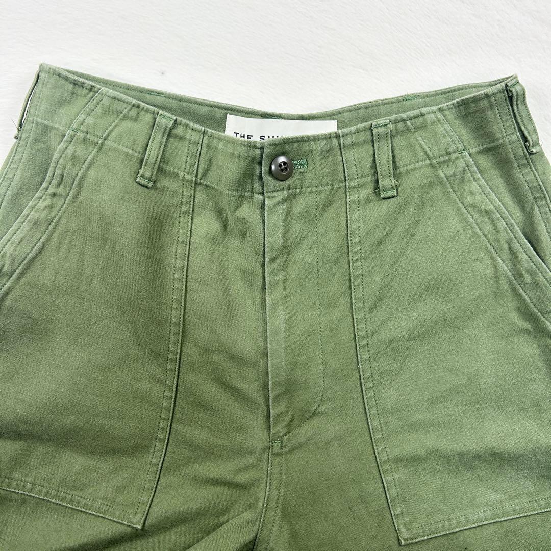 b1278✨美品✨【Shinzone】ベイカーパンツ　希少サイズ　40　カーキ