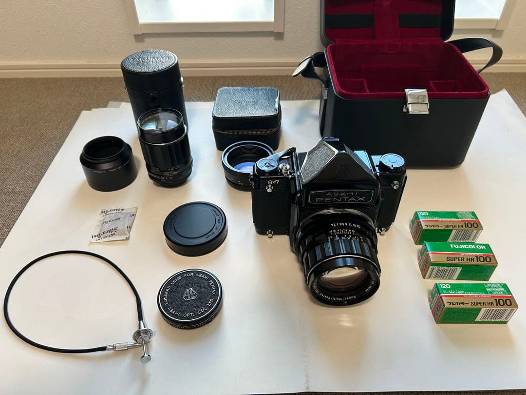 【美品・希少】ASAHI PENTAX 67 中判フィルムカメラ➕レンズ