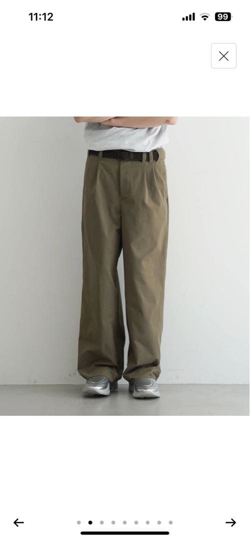 [ポーカーズ] アツム着用　ABELIA Baseball slacks