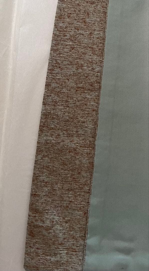 ぜんまい織　紬　色無地　出羽の織座　証紙付　未着用