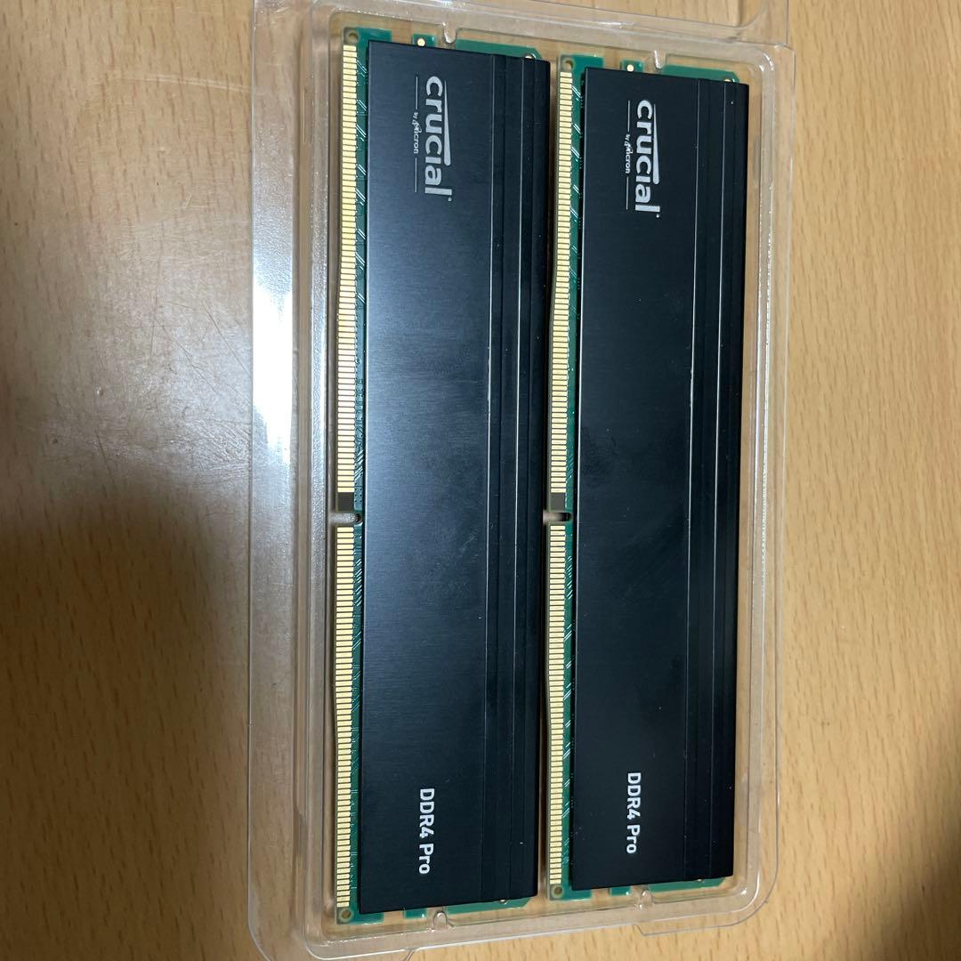 Crucial DDR4 Pro 3200メモリー 32gb✖️2動作確認済み