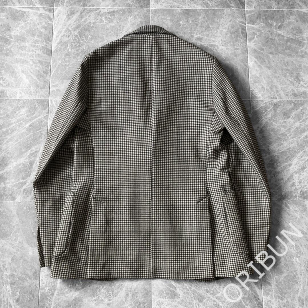 Circolo カシミアタッチ シェパードチェックコットンジャージー ジャケット