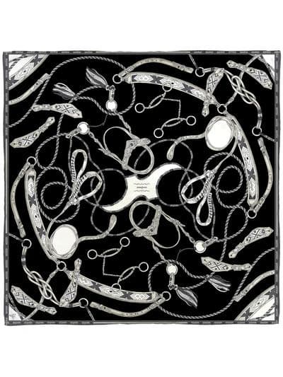 【美品】manipuri マニプリ シルクスカーフ 65 ネイティブビット