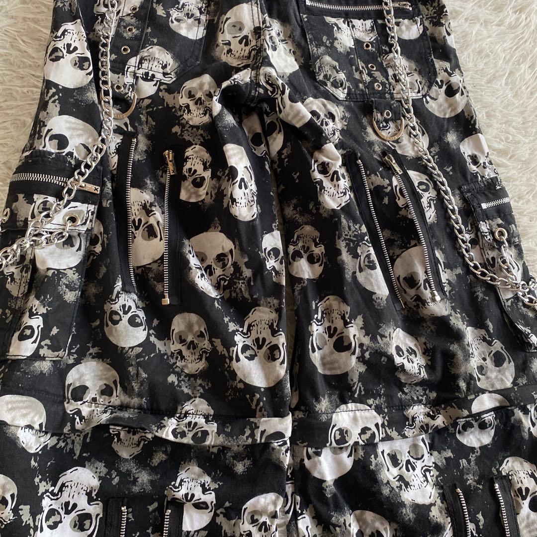とむtrip nyc スカル パンツ　XS チェーン