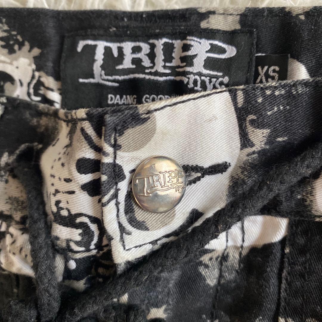 とむtrip nyc スカル パンツ　XS チェーン