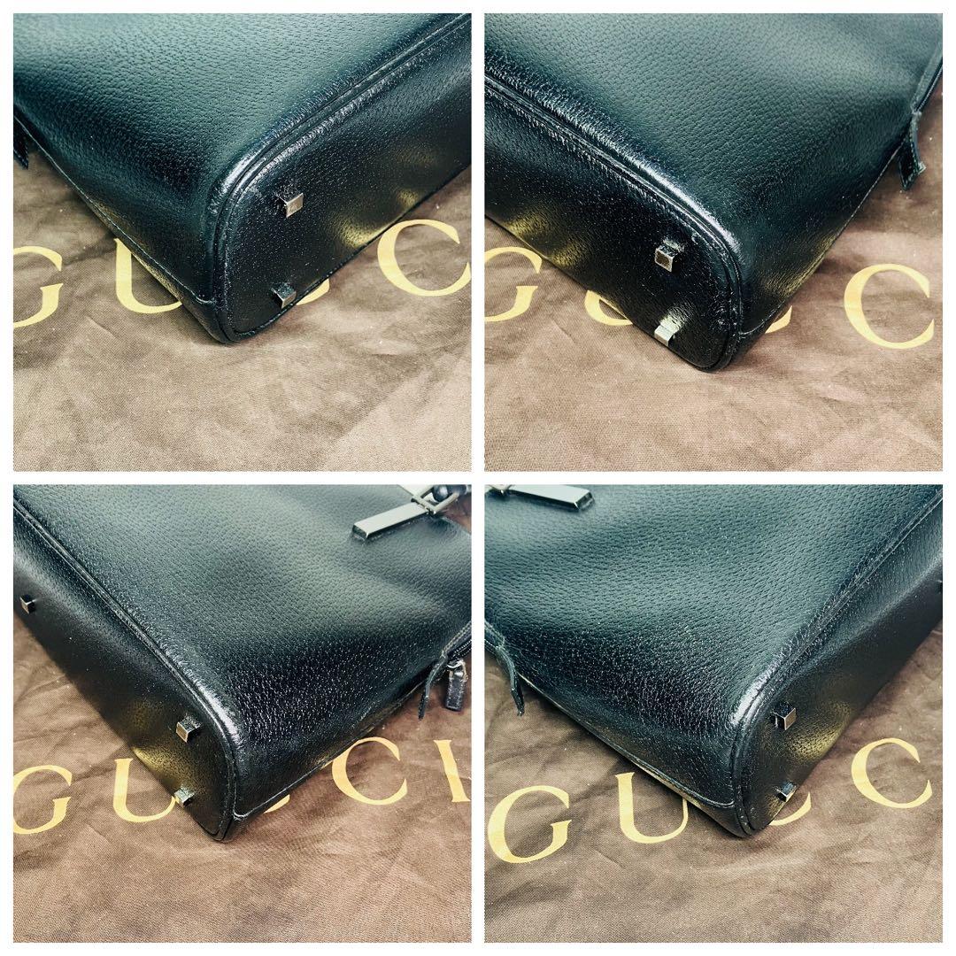 GUCCI グッチ トートバッグ バンブー シルバー金具 A4 収納レディース