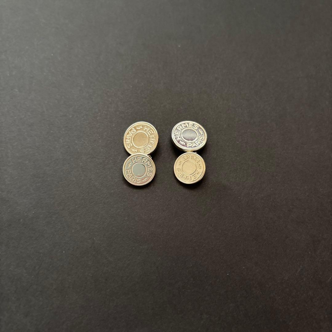 エルメスのカフリンクス　スターリングシルバー