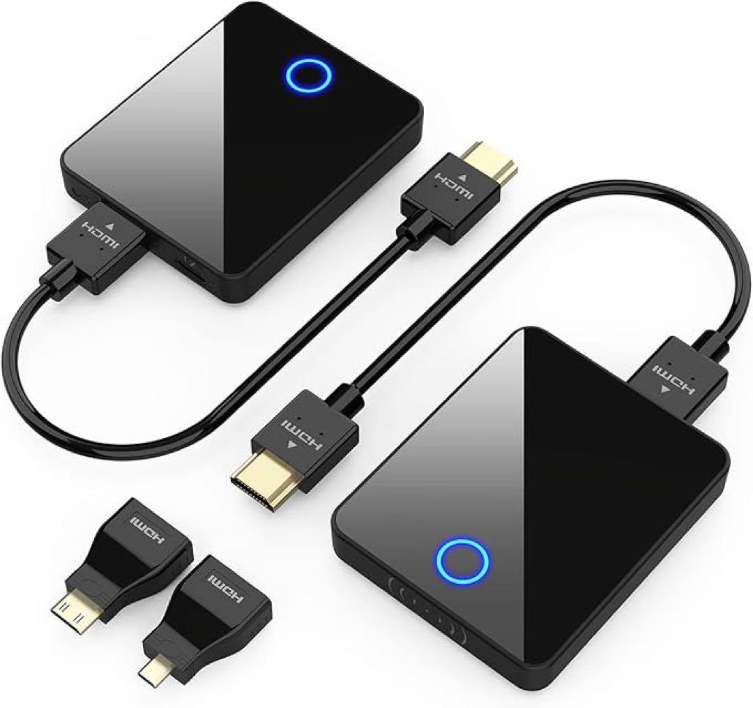 ワイヤレスHDMI送信機と受信機 4K/5Ghz 30Mエクステンション