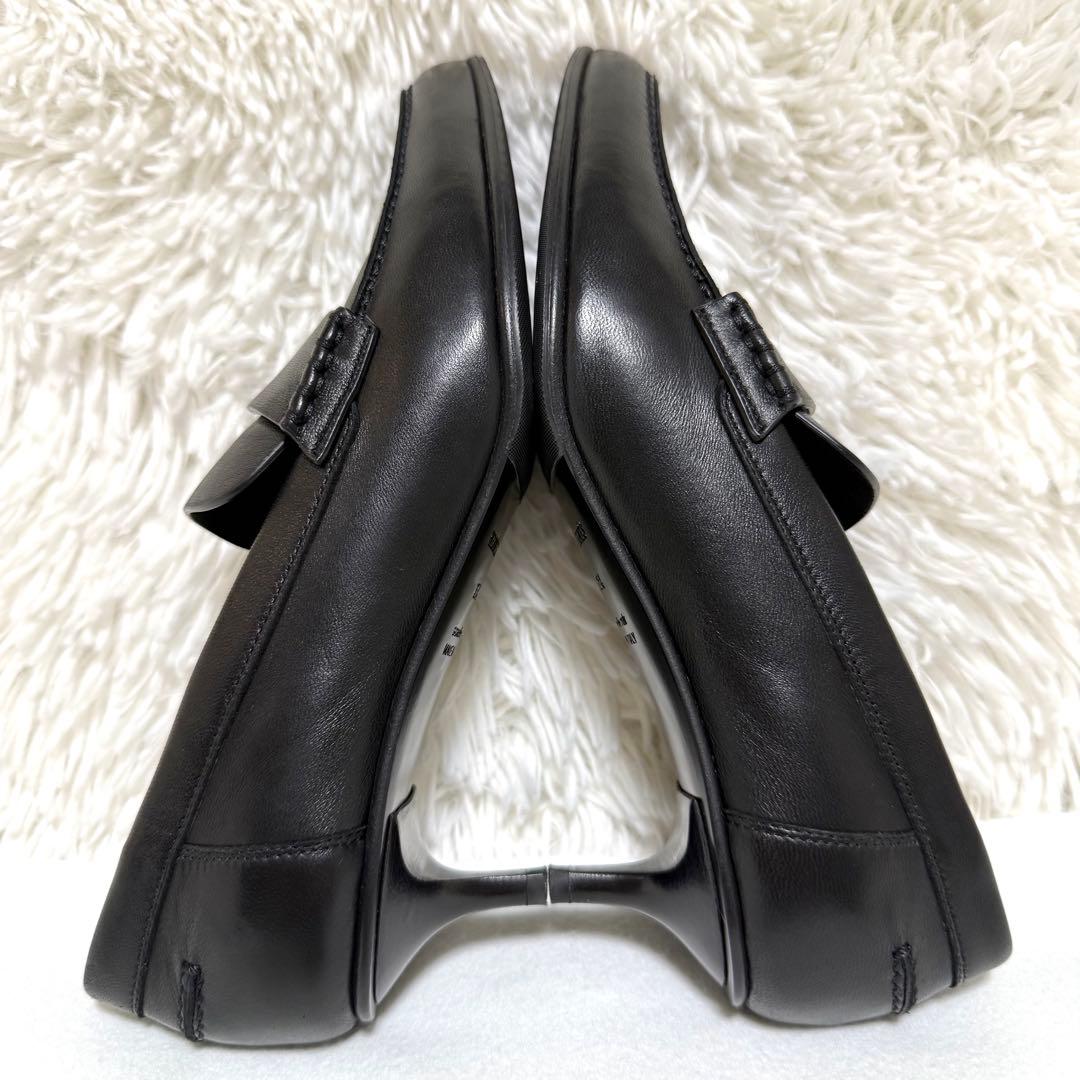 エルメス ポインテッドトゥ ヒール ローファー パンプス グロリアス 35.5