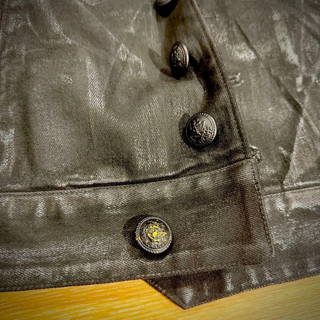 【美品】Roen ロエン オイル加工 デニムジャケット 44 HYDE着用モデル