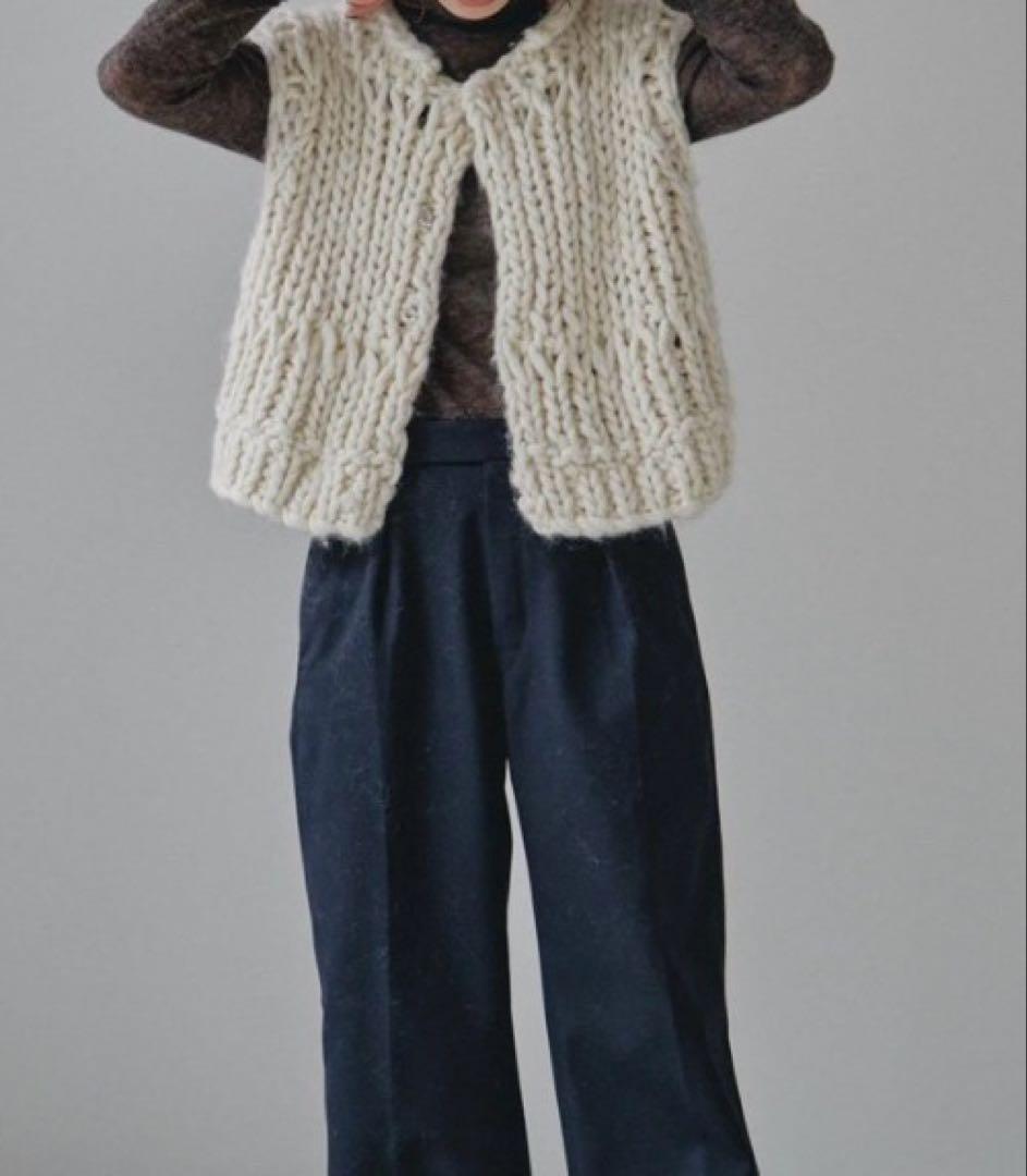 トップス todayful chunky hand knitvest