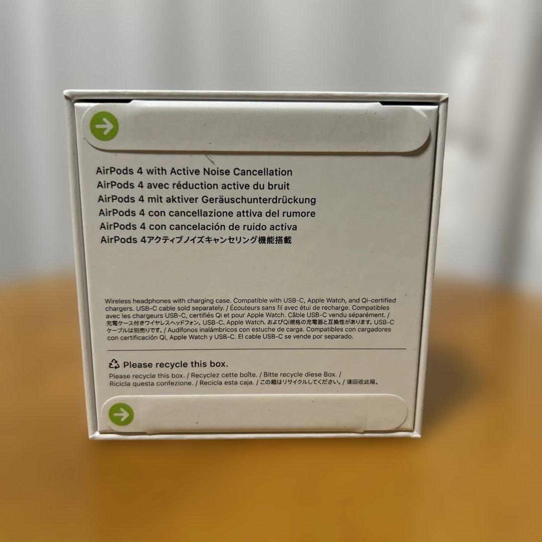 AirPods 4 ノイズキャンセリング 新品　Apple Store購入品