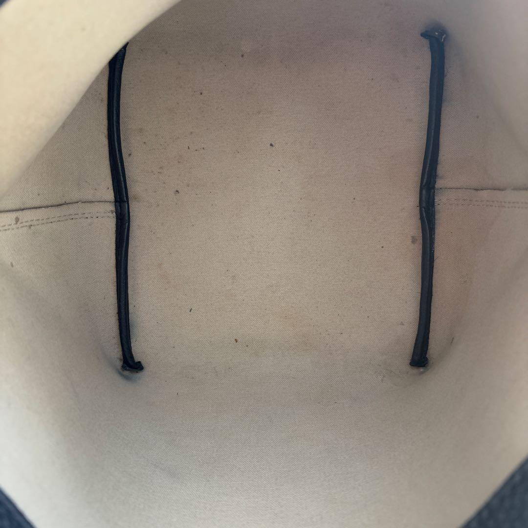 Hervé Chapelier オールブラックトートバッグ　827GGノワール