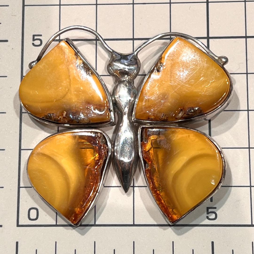 A80 ロイヤルアンバー★ネックレス SILVER